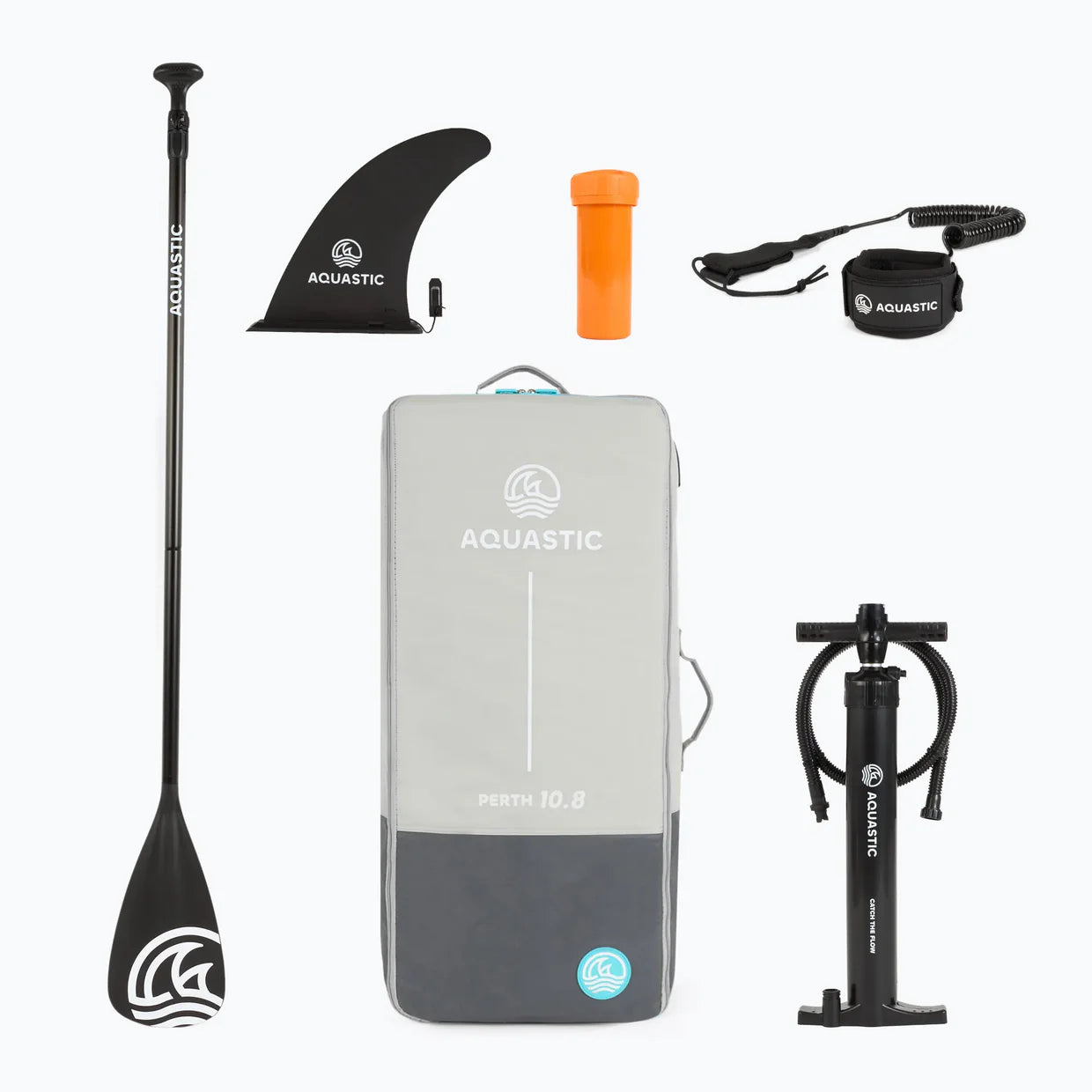 SUP gonflable Aquastic Perth 10’8″ – All-round, kit complet, portance 145 kg