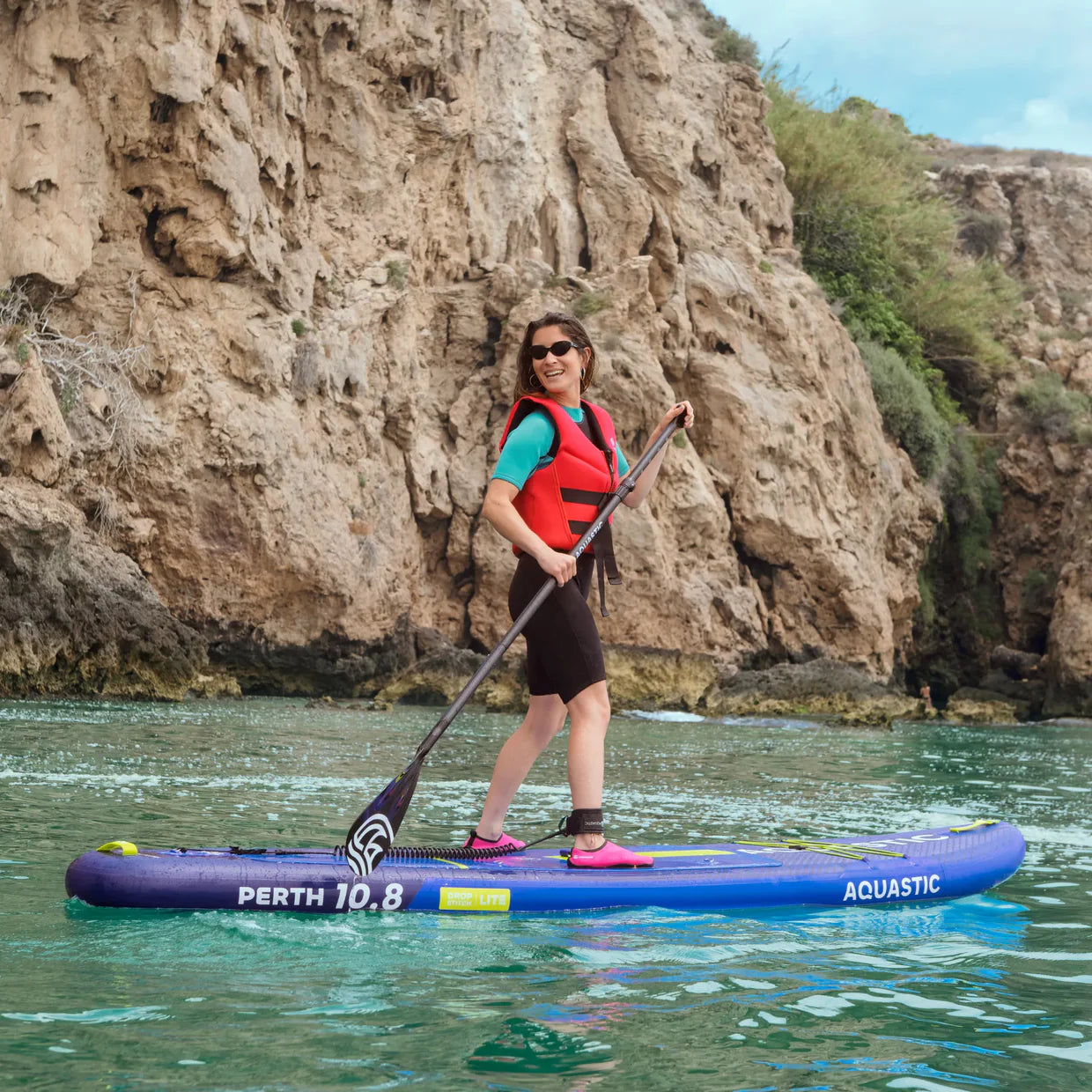 SUP gonflable Aquastic Perth 10’8″ – All-round, kit complet, portance 145 kg
