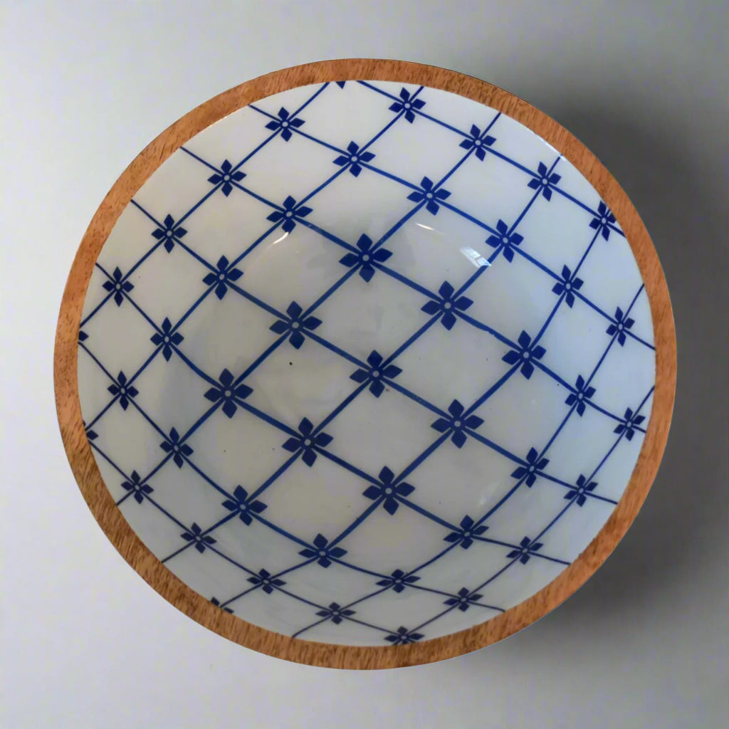 Lot de 2 Bols en Porcelaine Bleu et Blanc – Motifs Traditionnels Élégants