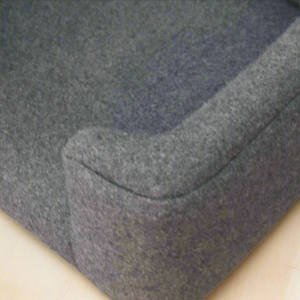 Mini Canapé-Lit pour Animaux en Tweed Gris “Battleship” – Élégance et Confort Haut de Gamme